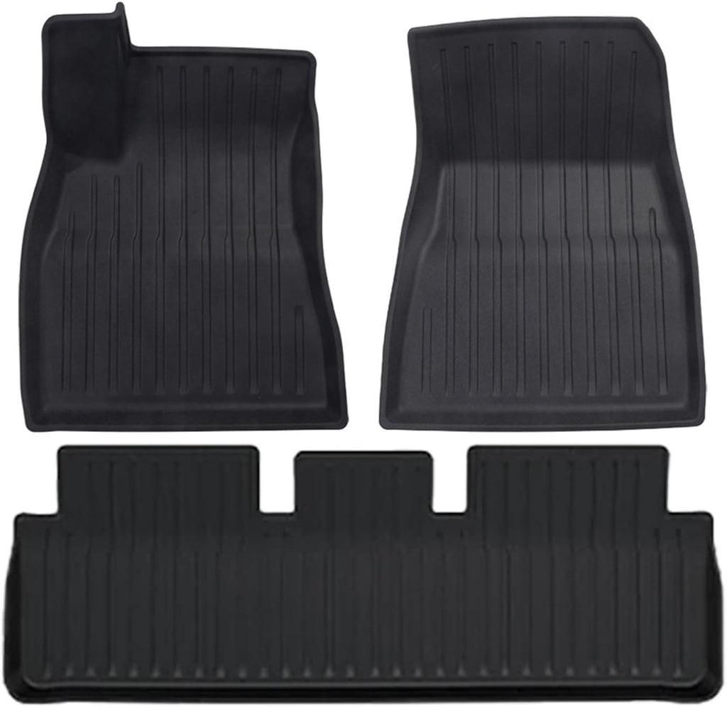 All Weather TPE Floor Mats & Cargo Liner Compatible for Tesla Model 3 Highland 2024, Waterproof Anti-Slip Trunk Mats TPE Foot Pads(3PCS Set)