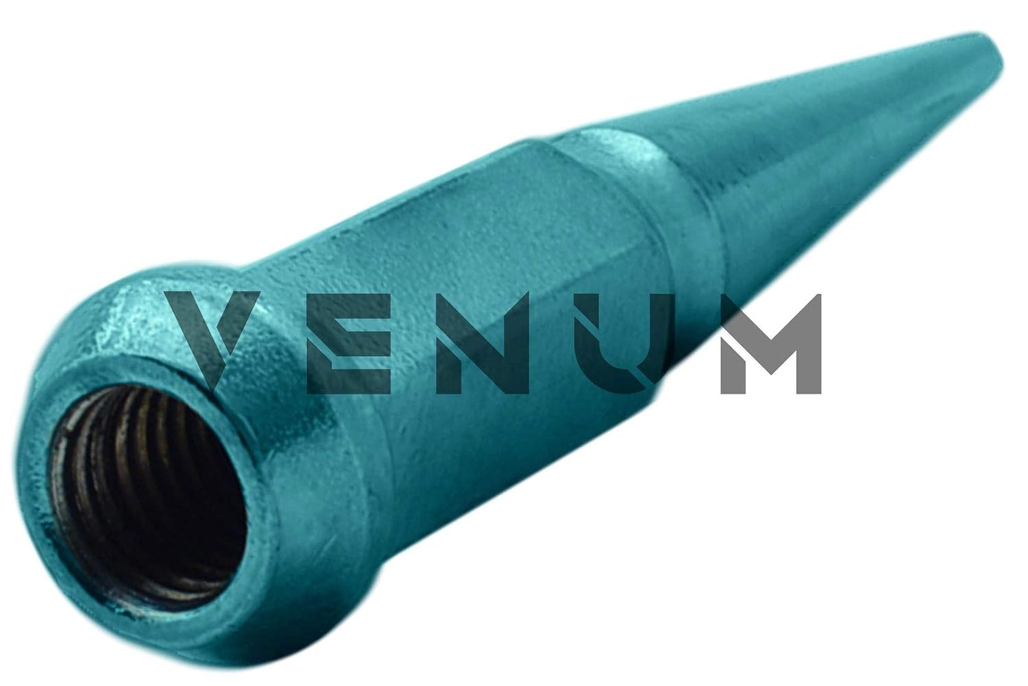 24 Pc Powder Coated Candy Teal Spike Lug Nuts | M14x1.5 | 4.5 inch Tall | 1 Piece Construction | Works/Compatible with 2015-2020 F-150 6x135 MM Bolt Pattern
