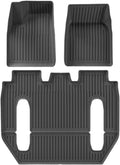 for Tesla Model X 2023 2024 TPE 3D Car Floor Mats Cargo Liner Trunk Pad Waterproof Protective Left Rudder(6 seat Foot Pad)