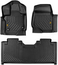 CAT® JustFit™ 3D Custom Fit Floor Mats for Ford F-150 Super Cab 2015-2026, Full Set Front & Rear, Heavy Duty Rubber Floor Liners Laser Measured, Ford F150 SuperCab Accessories