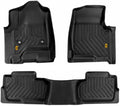 CAT® JustFit™ 3D Custom Fit Floor Mats for Chevy Silverado 1500 Double Cab 2014-2018, Full Set Front & Rear, Heavy Duty Rubber Floor Liners Laser Measured, Silverado Accessories