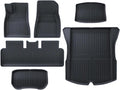 Compatible with Tesla Model 3 2024 Highland Floor Mats Cargo Liner Waterproof Anti-Slip Trunk Mat TPE Pads Left/Right Hand Rubber(6pcs Right Hand)
