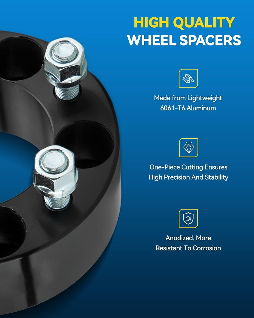 PHILTOP 5x5 to 6x5.5 Wheel Adapters 2 inch Compatible with Wrangler,5x127mm to 6x139.7mm Lug Centric Adapter with 78.1mm Hub Bore M14x1.5 Studs, fit for Grand Cherokee, Gladiator,Grand Cherokee L,4pcs