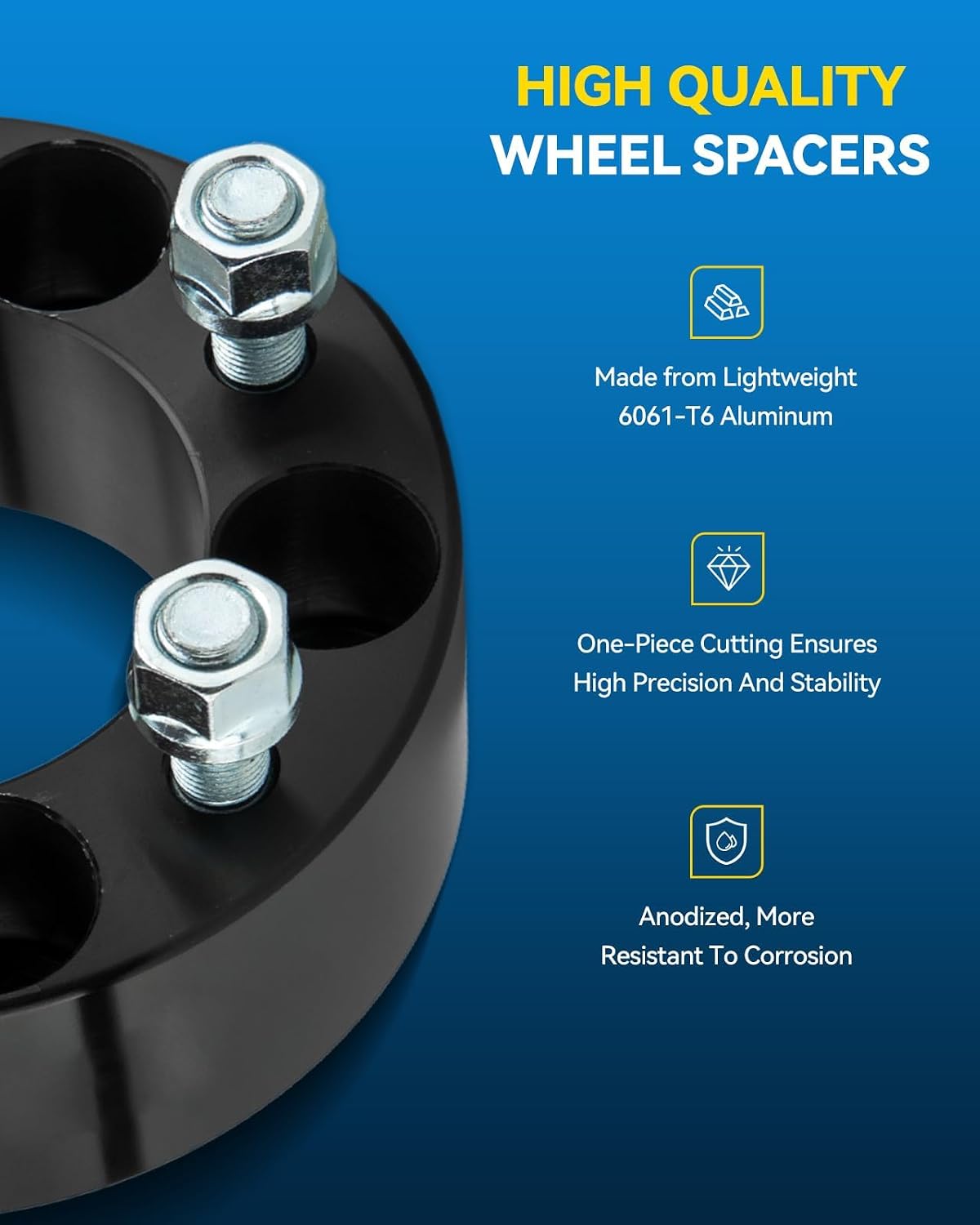 PHILTOP 5x5 to 6x5.5 Wheel Adapters 2 inch Compatible with Wrangler,5x127mm to 6x139.7mm Lug Centric Adapter with 78.1mm Hub Bore M14x1.5 Studs, fit for Grand Cherokee, Gladiator,Grand Cherokee L,4pcs