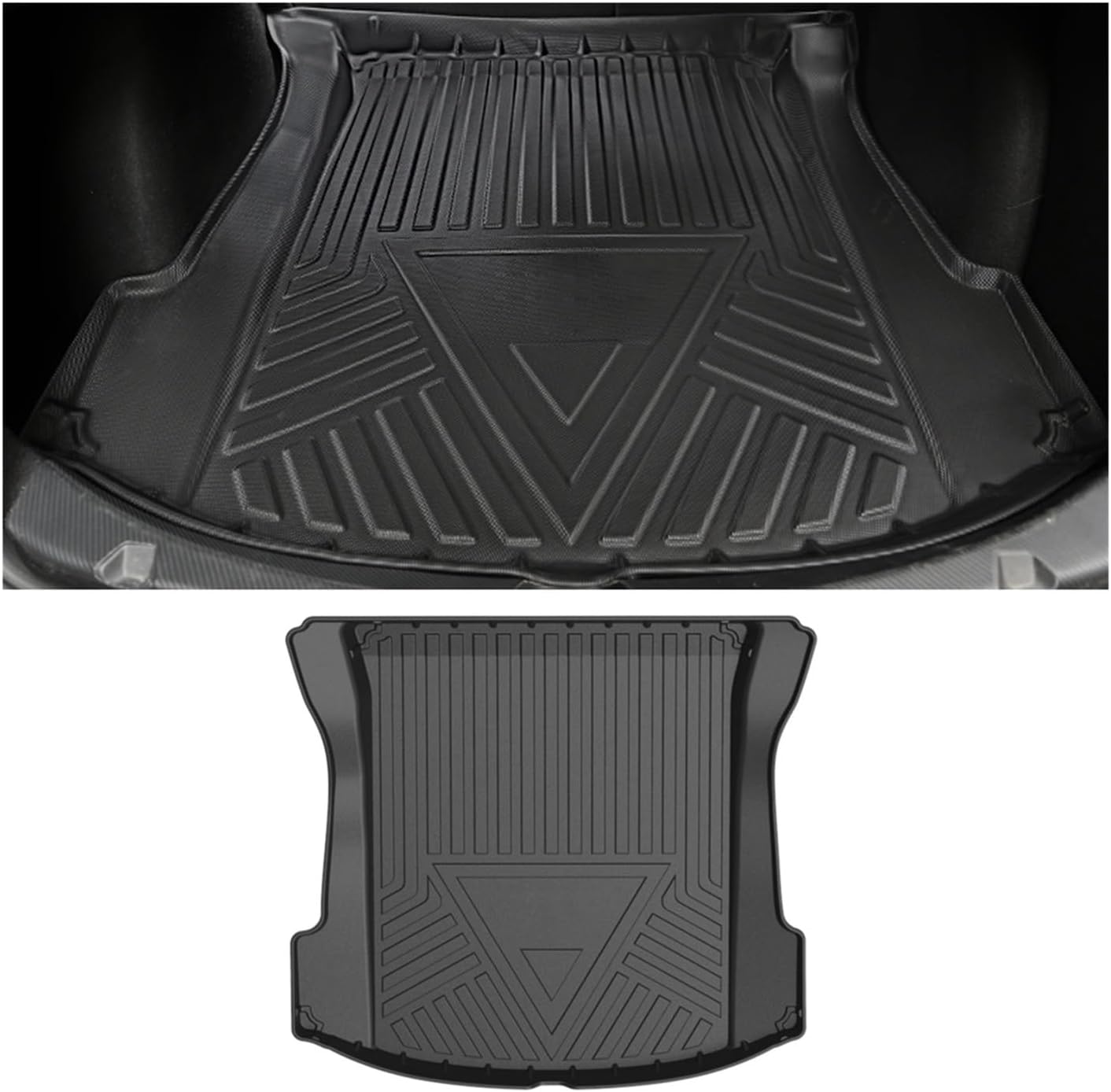 Car Floor Mats TPE Foot Mats Cargo Liner Pad Trunk Tray Accessories Compatible with Tesla Model 3 2017-2022