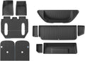 Floor Mats Compatible with Tesla Model X 2023 2024 TPE 3D Car Floor Mats Cargo Liner Trunk Pad Waterproof Protective Left Rudder(6MODELX5PCS)