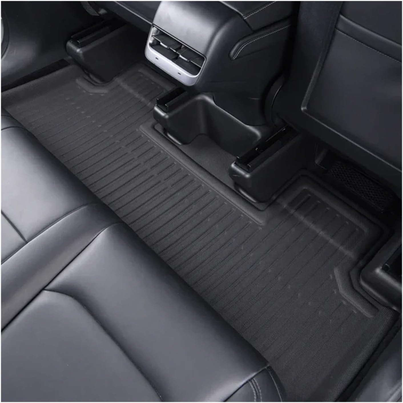 Floor Mats Compatible with Tesla Model 3 Highland All-Weather Cargo Liner Rear Cargo Tray Trunk Mat with Backrest Mat Interior Accessories(DL-FM-6PCS,Right-Hand Drive)