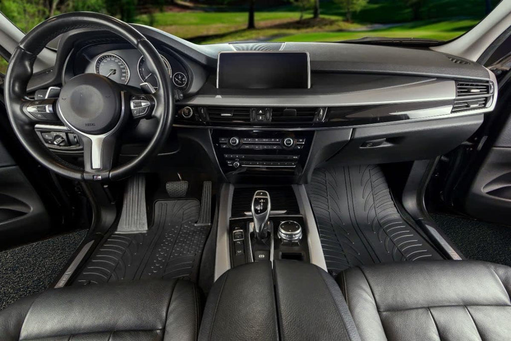 Gledring USA Custom Fit Rubber Mats Combo Pack Intended for BMW4 Series 428i /430i / 435i / 440i Gran Coupe (F36) 2014-2021, No Trimming Required, Tailored Custom Fit, All-Weather, Protects from Rain