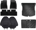 TPE Floor Mats for Tesla Model 3 2024 Highland All Weather Cargo Liner Frunk Trunk Backseat Protector Pad(11pcs Set)