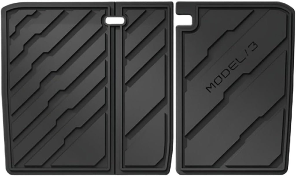 TPE Floor Mats for Tesla Model 3 2024 Highland All Weather Cargo Liner Frunk Trunk Backseat Protector Pad(Back seat pad)
