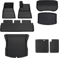 TPE Floor Mats Cargo Liner Compatible with Tesla Model 3 Highland 2024 All Weather Waterproof Anti-Slip Trunk Mats TPE Floor Liners(8PCS RHD)