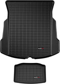 WeatherTech Cargo Trunk Liner for Tesla Model 3, Trunk and Rear Well (401052-1424), Black