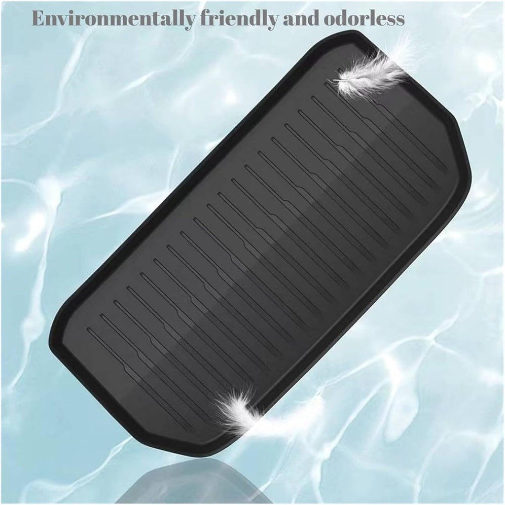 TPE Floor Mats Compatible with Tesla Model 3 2024 2025Highland All Weather Front Rear Cargo Liner Mat, Waterproof Anti-Slip Mats Accessories(Trunk Mats 2PCS)