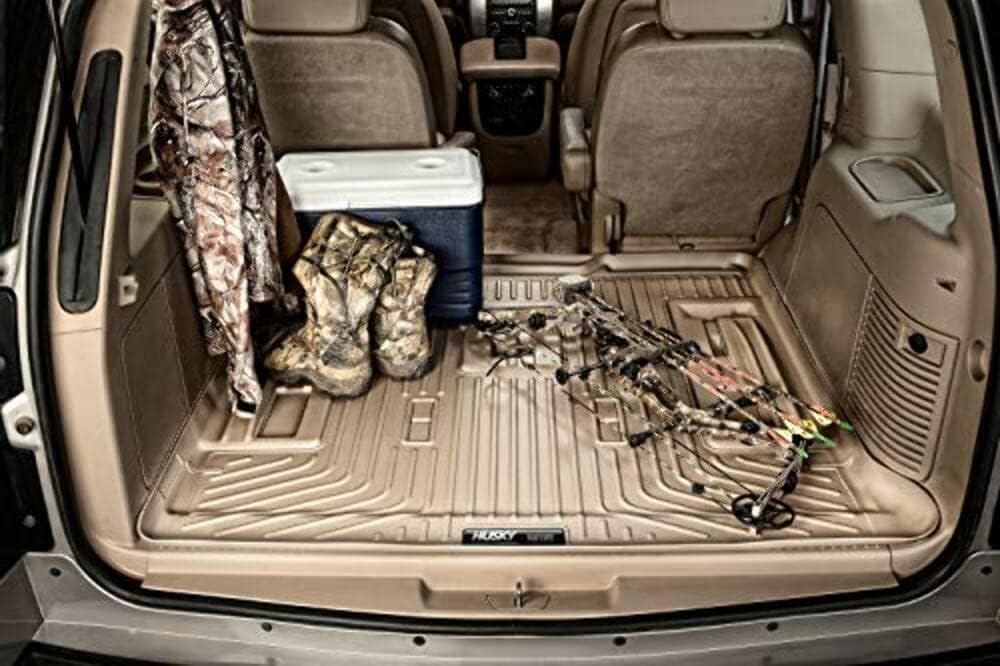 Husky Liners Weatherbeater Cargo Liner | Fits 2018-2024 Ford Expedition Max, 2018-2024 Lincoln Navigator L Reserve/Select (Behind 3rd Seat) | 1-pc Black - 23441