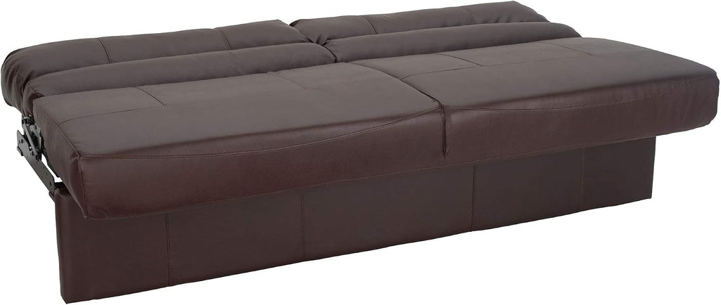 RecPro Charles RV Jackknife Sofa | Love Seat | Sleeper Sofa | Length Options 62', 68', 72' (72 Inch, Mahogany)