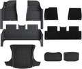 TPE Floor Mat with Door Sill Protector Compatible for Tesla Model 3 Highland 2025 2024 Floor Trunk Mats Cargo Liner(DLFM-9PCS)