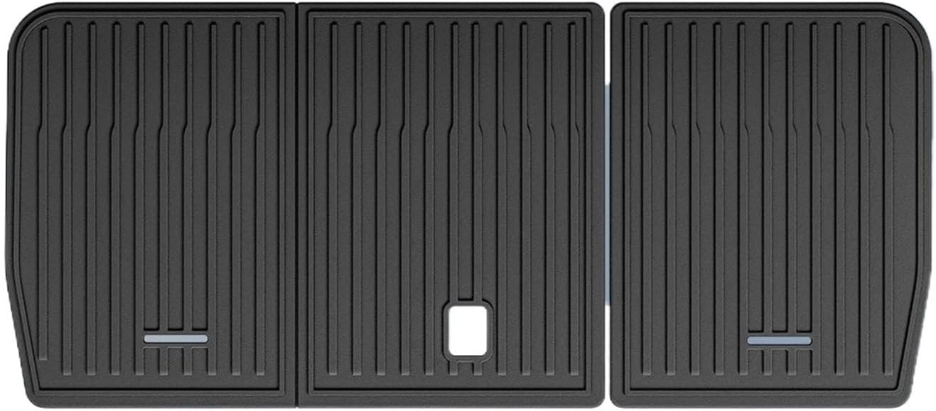 Compatible with Tesla Model X 2023 2024 TPE 3D Car Floor Mats Cargo Liner Trunk Pad Waterproof Protective Left Rudder(5 seat Backrest Mat)