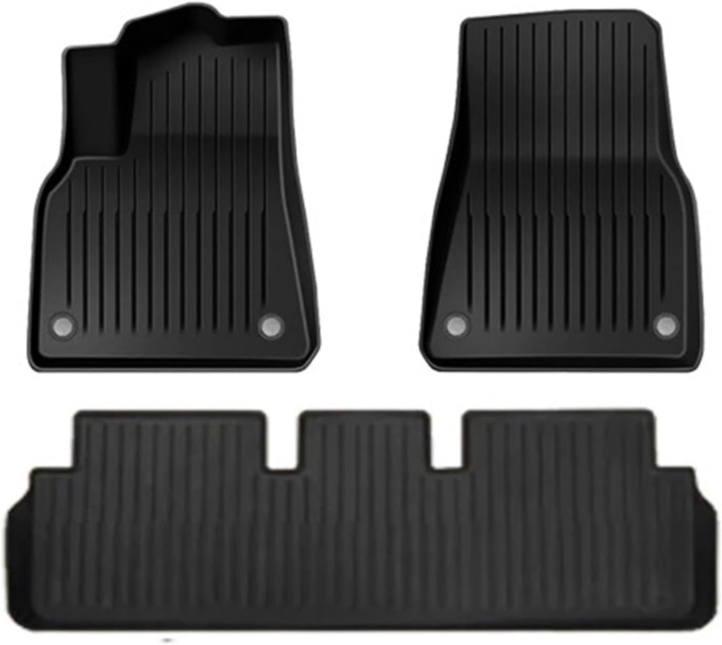 Compatible with Tesla Model 3 Model Y 2021-2024 XPE Floor Mats,All Weather Rubber Trunk Floor Mat Waterproof Non-Slip Cargo Liner(3pcs M3 2024)