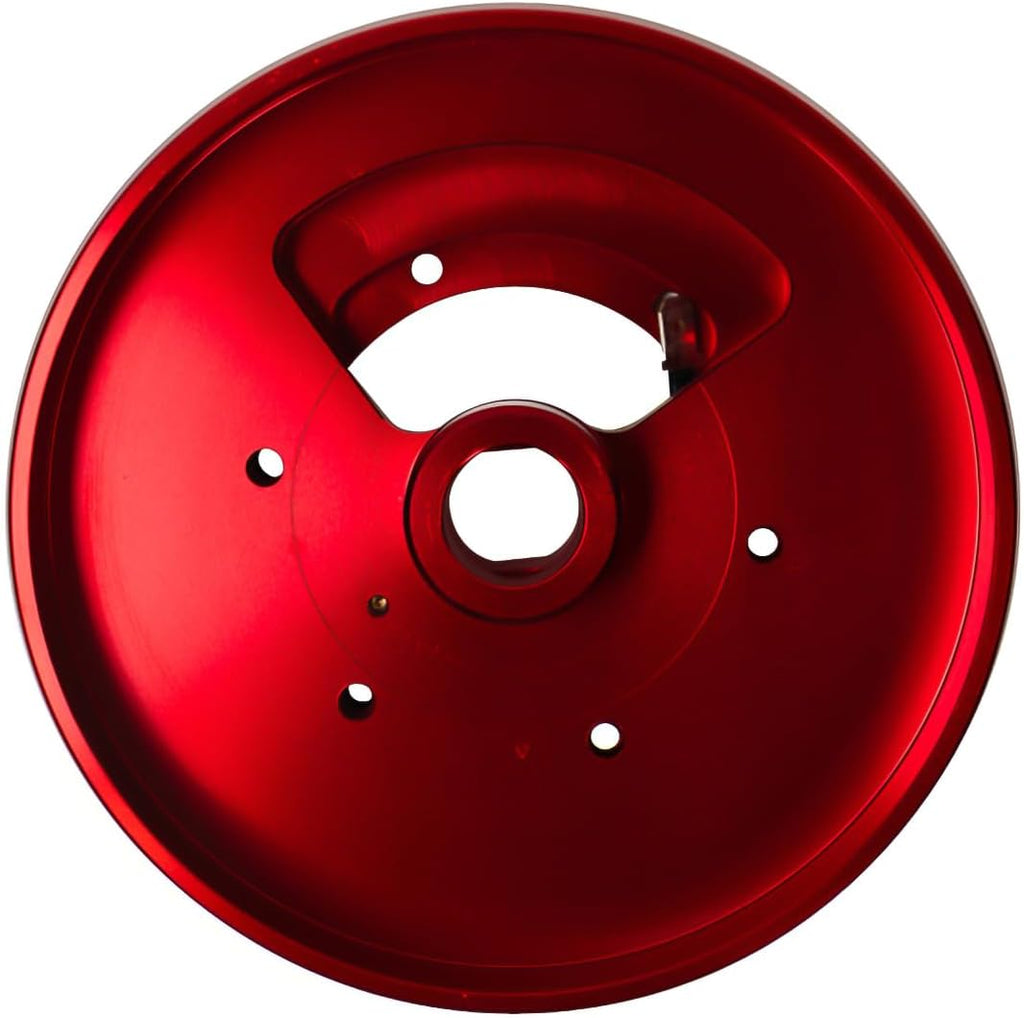 NRG Innovations Racing Style Steering Wheel Short Hub, Lockable Aluminum Steering Shaft, 6x70mm Bolt Pattern Quick Release Adapter Unit, Compatible For 90-04 Mustang, Red, NRG-SRK-179H-RD