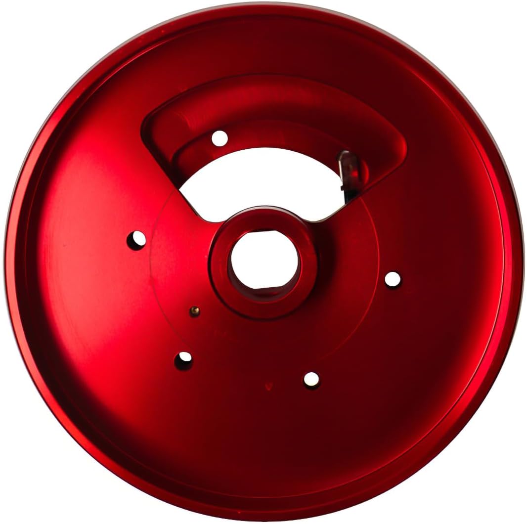 NRG Innovations Racing Style Steering Wheel Short Hub, Lockable Aluminum Steering Shaft, 6x70mm Bolt Pattern Quick Release Adapter Unit, Compatible For 90-04 Mustang, Red, NRG-SRK-179H-RD
