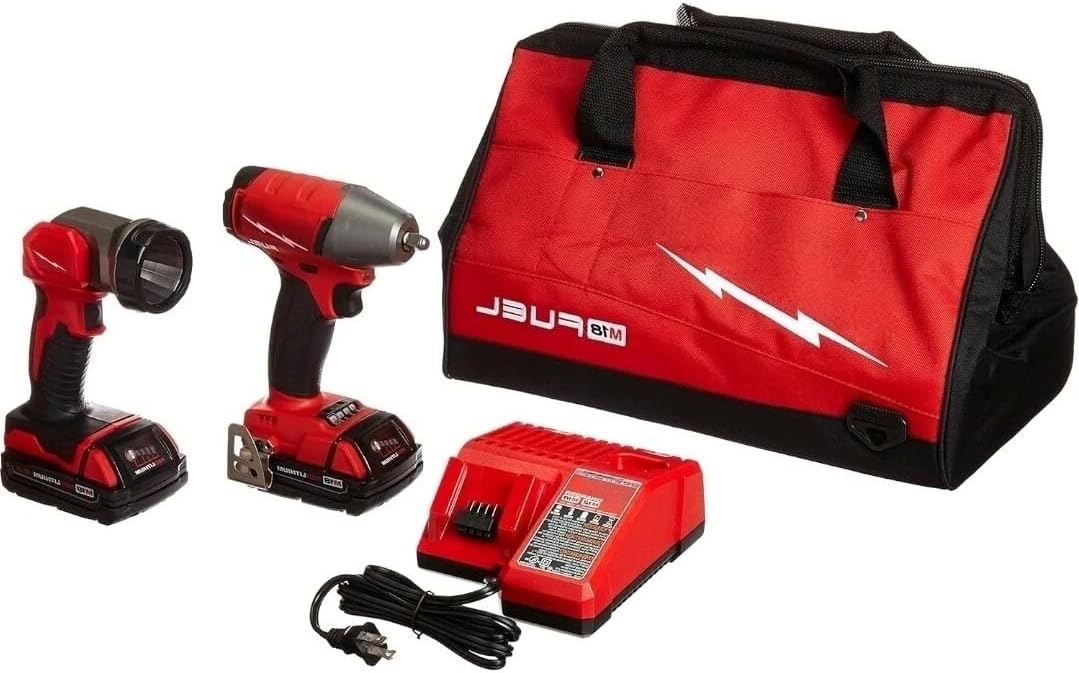 New 2895-22CT for Milwaukee M18 FUEL Cordless 2-Piece Combo Kit Red/Black