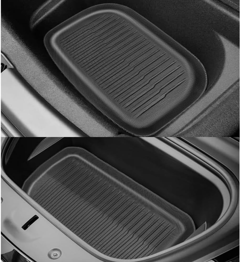 Compatible with Tesla Model 3 Highland 2024 TPE Floor Mats,RHD LHD All Weather Floor Mats Waterproof Anti Scratch Trunk Mat Cargo Liners(LHD STW 3pcs)
