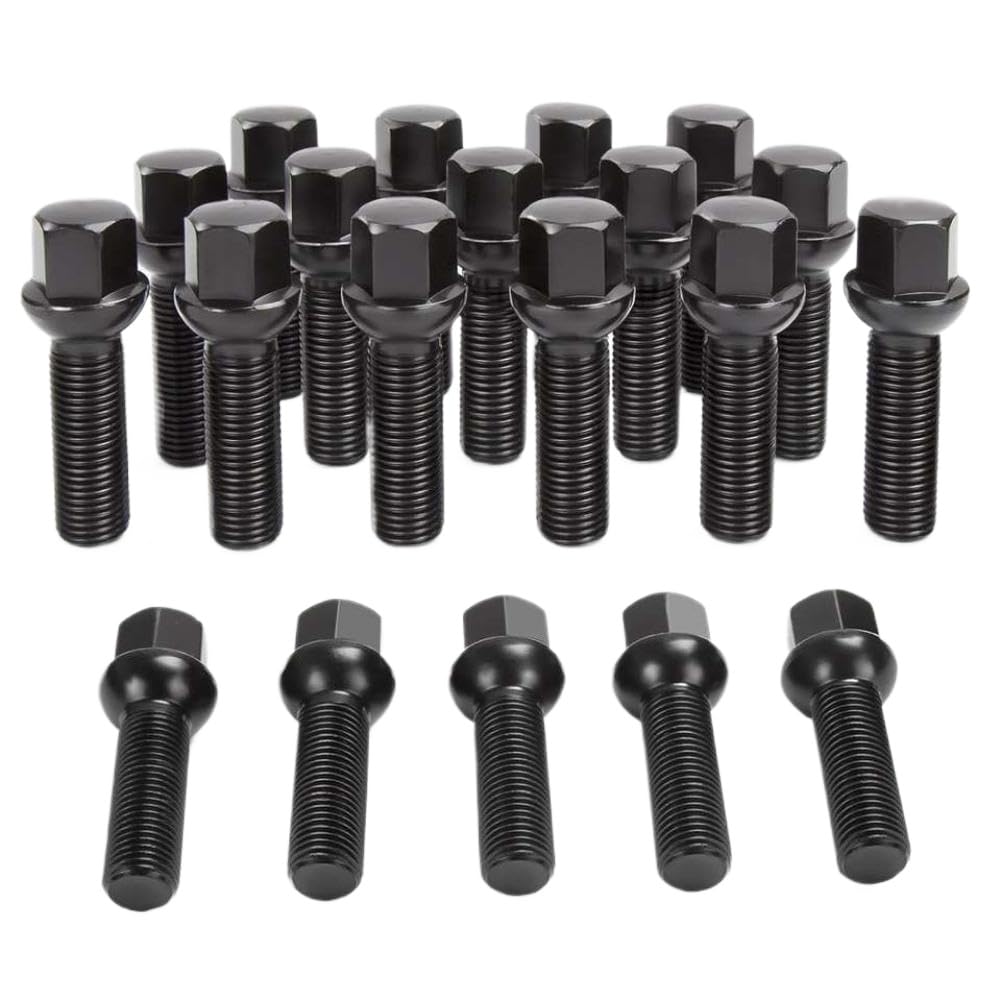 Extended Lug Bolts M14x1.5 40mm 45mm Shank Length Ball Seat Wheel Bolts Compatible with TT(Color Name: Shank 45mm 10pcs)