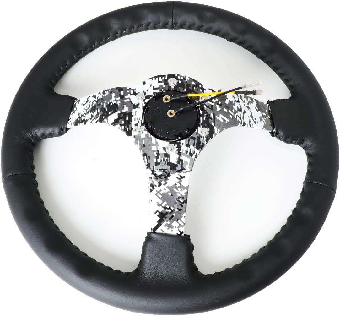 NRG Hydro Dipped Digital Camo Leather Steering Wheel RST-036DC-R + USPL STICKER