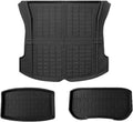 Compatible with Tesla Model 3 Model Y 2021-2024 XPE Floor Mats,All Weather Rubber Trunk Floor Mat Waterproof Non-Slip Cargo Liner(Trunk M3 2024)