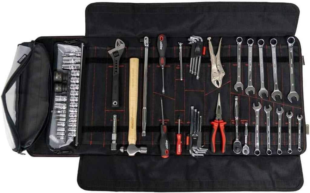 BOXO USA UTV Tool Roll - Ultimate Tool Kit for Side by Side, Polaris RZR, CanAm, UTV, Truck (Tool Roll)