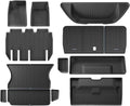 for Tesla Model X 2023 2024 TPE 3D Car Floor Mats Cargo Liner Trunk Pad Waterproof Protective Left Rudder(5MODELX6PCS)