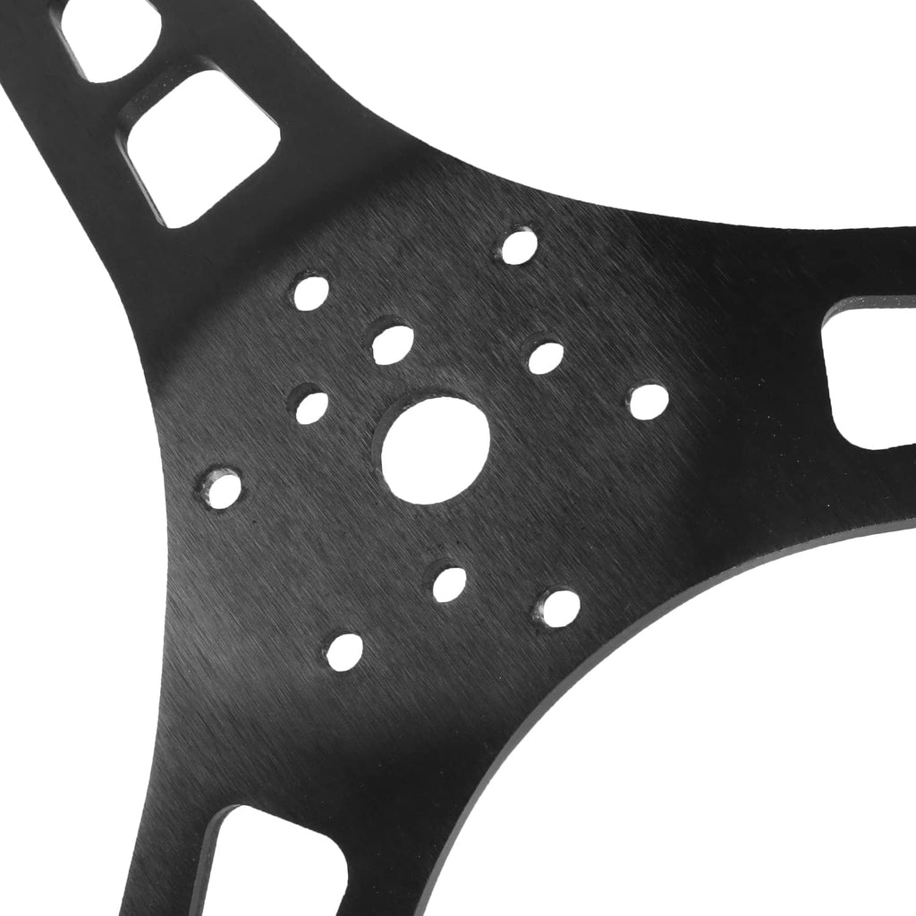 NRG Innovations NRG-RST-025MB Reinforced Steering Wheel 380mm Sport Full Aluminum Light Weight Welded Steering Wheel