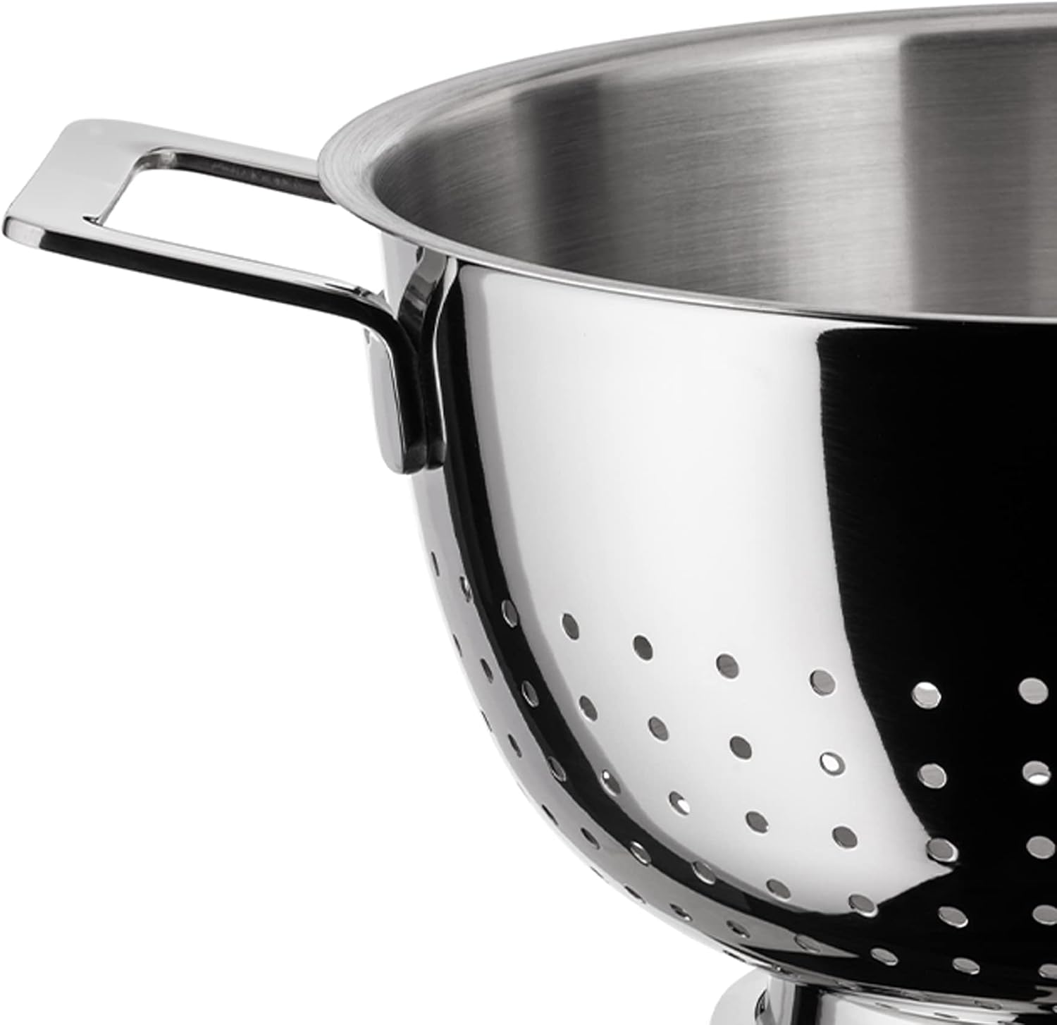 A Di Alessi,AJM300 'POTS & PANS', Colander in 18/10 stainless steel mirror polished,8.75 Inch