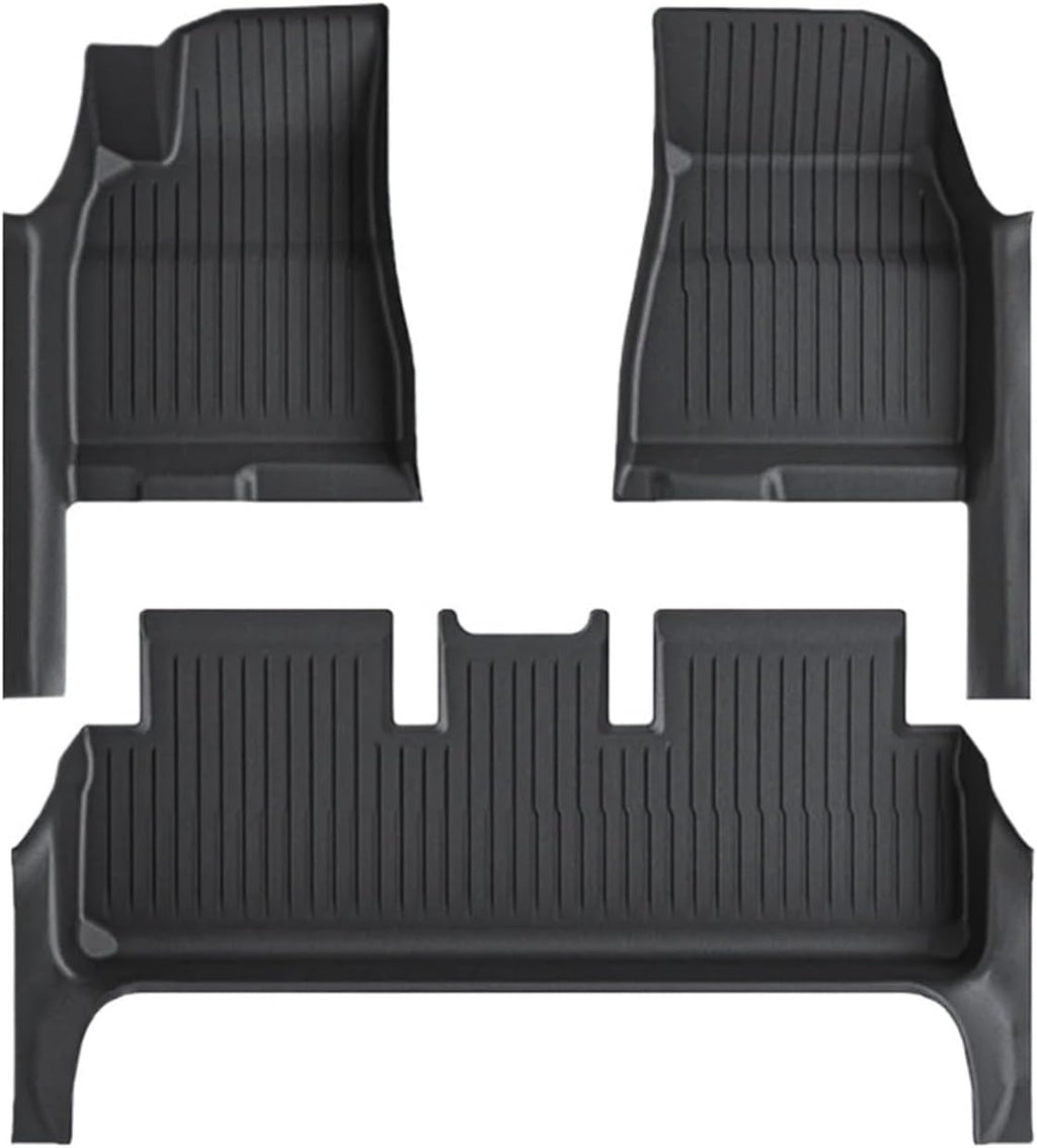 TPE Floor Mat with Door Sill Protector Compatible with Tesla Model 3 Highland Floor Trunk Mats Cargo Liner 2025 2024 Accessories(SNFM-3PCS)