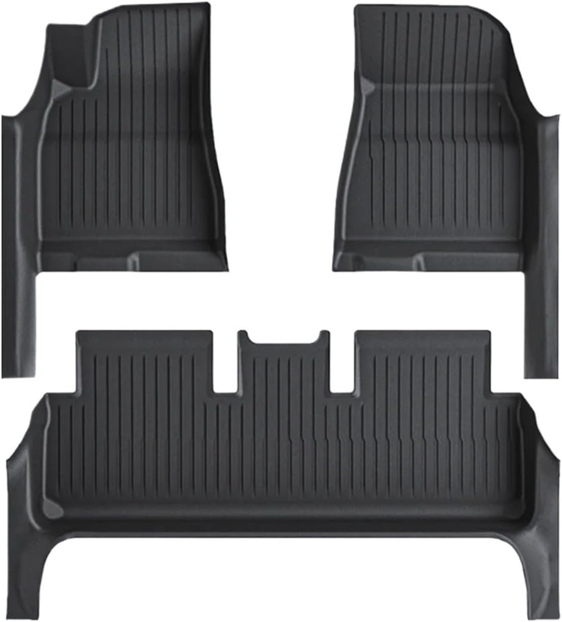 TPE Floor Mat with Door Sill Protector Compatible with Tesla Model 3 Highland Floor Trunk Mats Cargo Liner 2025 2024 Accessories(SNFM-3PCS)