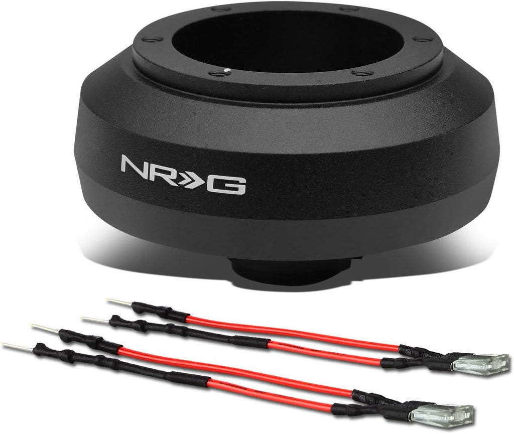 Auto Dynasty Replacement for Genesis/Veloster Powder-Coated NRG Steering Wheel 6-Hole Hub Adapter Kit + Set of Resistors