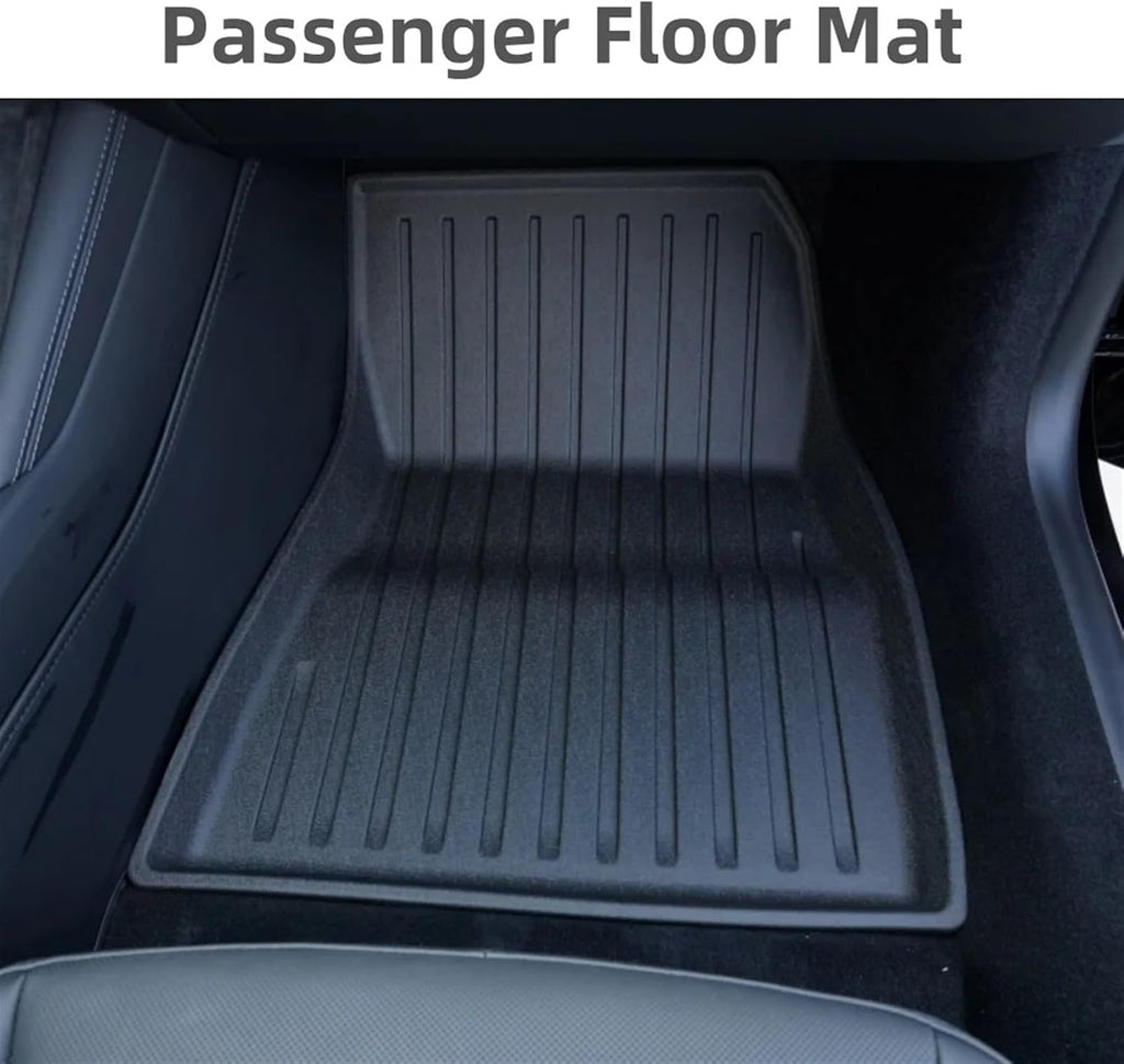 Compatible with Tesla Model 3 Highland 2024 TPE Floor Mats,RHD LHD Floor Mats All Weather Waterproof Non-Slip Cargo Liner Accessories(LHD 4PCS HX3)