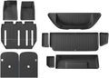 for Tesla Model X 2023 2024 TPE 3D Car Floor Mats Cargo Liner Trunk Pad Waterproof Protective Left Rudder(New 7MODELX5PCS)