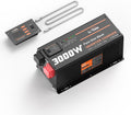 LiTime 3000W Pure Sine Wave Inverter Charger, 12V DC to 110V - 120V AC, 9000W Peak Power, 5A - 45A Adjustable Current, with Remote Control Panel, UPS Function, for RV and Home Backup