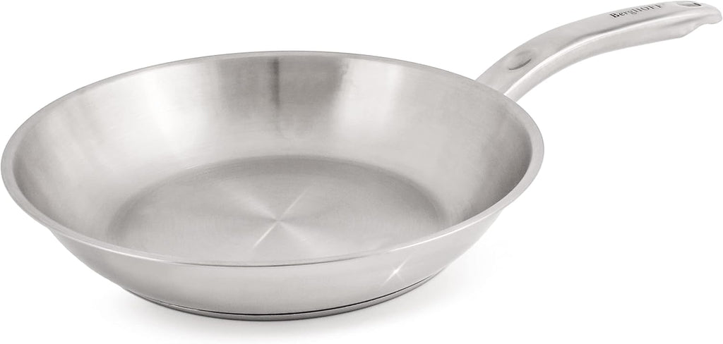 BergHOFF Belly Shape 18/10 Stainless Steel 7Pc Cookware Set, Glass Lids, Fast, Evenly Heat, Induction Cooktop Ready