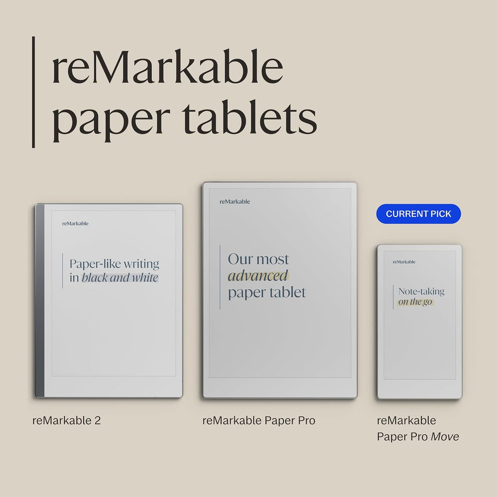 reMarkable Paper Pro Move | Ultraportable Color 7.3' Paper Tablet with Marker Plus | The Digital Pocket Notebook for Productivity on The Go
