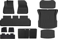 Compatible for Tesla Model 3 2024 Highland Floor Mats Cargo Liner Waterproof Anti-Slip Trunk Mat TPE Pads Model 3 2024 Highland Accessories(11PCS Full Set,Left Hand Drive)