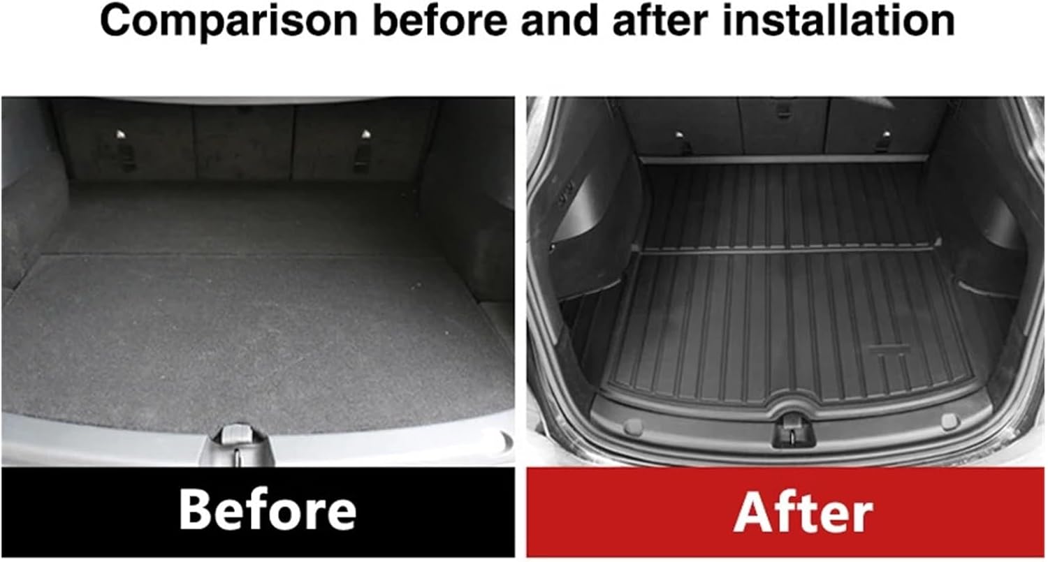 Car Rear Trunk Mat Compatible with Toyota RAV4 RAV 4 XA30 30 2006~2012 2010 2008 2007 Accessories Floor Tray Liner Cargo Boot Carpet Mud Mat