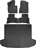 Husky Liners Weatherbeater Floor Mats | Fits 2016-2018 Hyundai Tucson | Front & 2nd Row + Cargo, 4-pc. Black