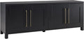 Henn&Hart Rectangular TV Stand for TV's up to 80' in Black Grain, TV Stands for the Living Room