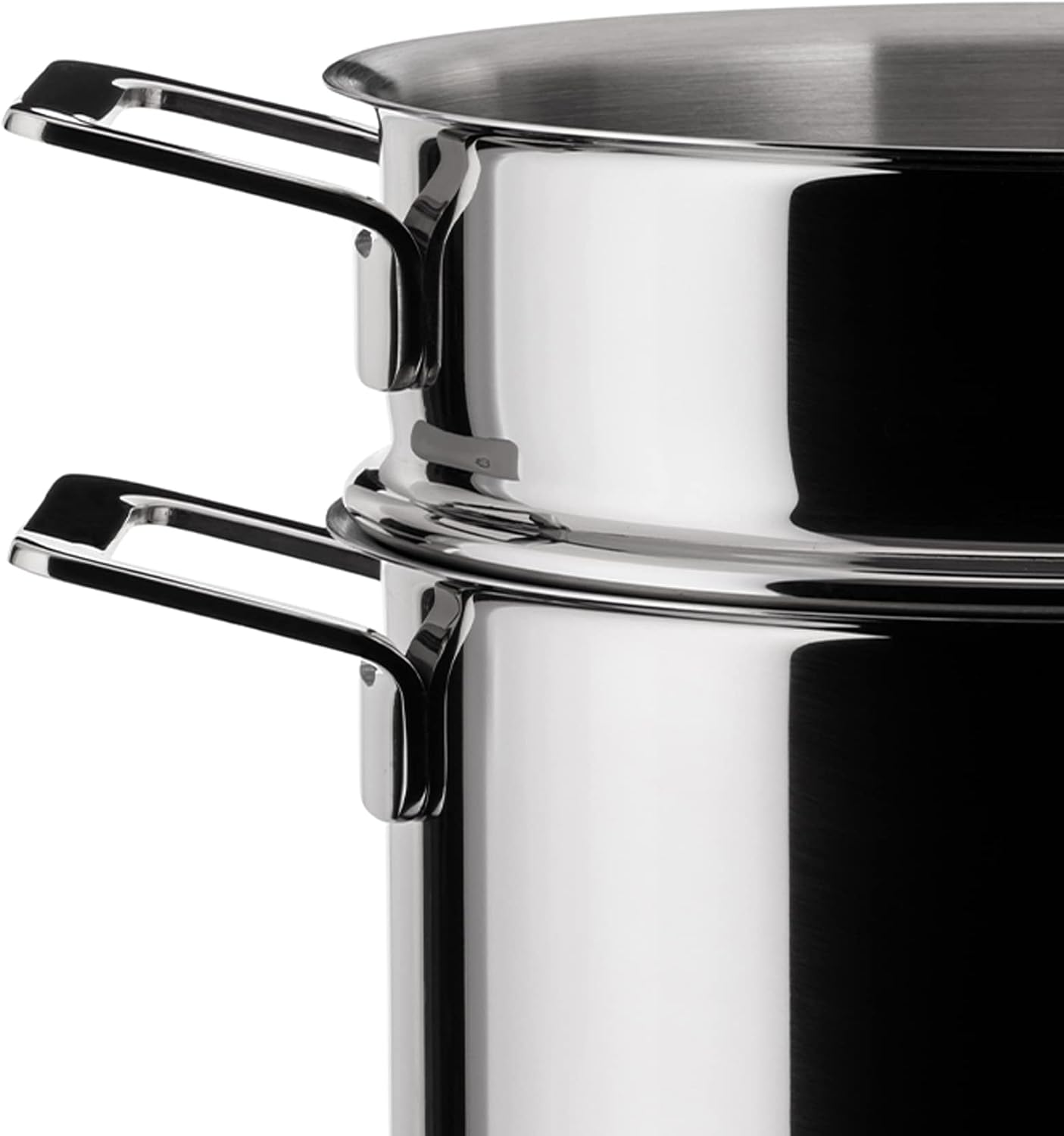 A Di Alessi,AJM306SET 'POTS & PANS', Pasta-set in 18/10 stainless steel mirror polished,5 qt 9 ½ oz