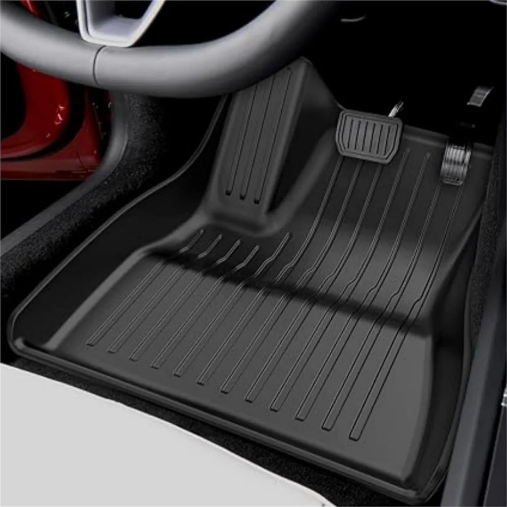 Compatible with Tesla Model 3 Highland 2024 TPE Floor Mats,RHD LHD All Weather Floor Mats Waterproof Anti Scratch Trunk Mat Cargo Liners(LHD STW 6pcs)