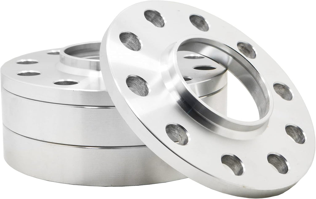 4 Pc 5x112 MM Hub Centric 17 MM & 25 MM Wheel Spacers 66.6 Wheel Bore + Black M14x1.5 Conical Spline Tuner Bolts Aftermarket Wheels Works with Audi 2009 + A4 A5 A6 A7 A8 S4 S5 S6 S7