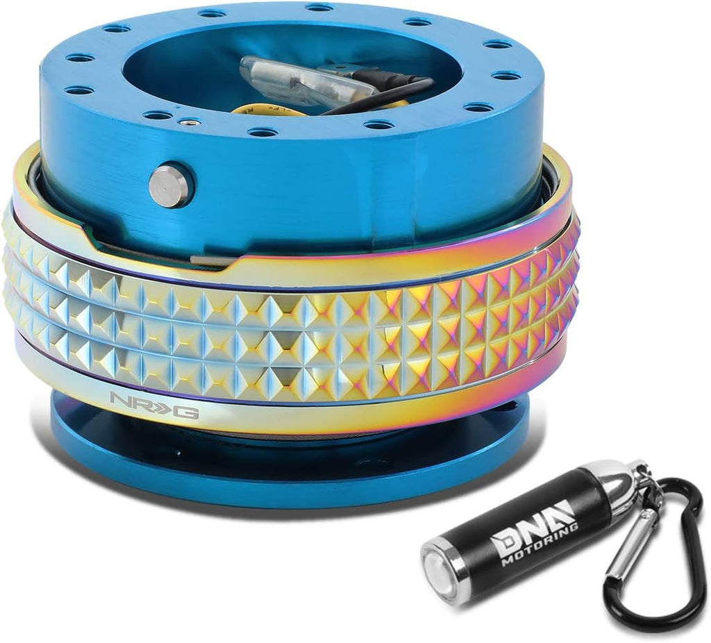 NRG Innovations SRK-210NB-MC Gen 2.1 Steering Wheel Quick Release + LED Keychain Flashlight