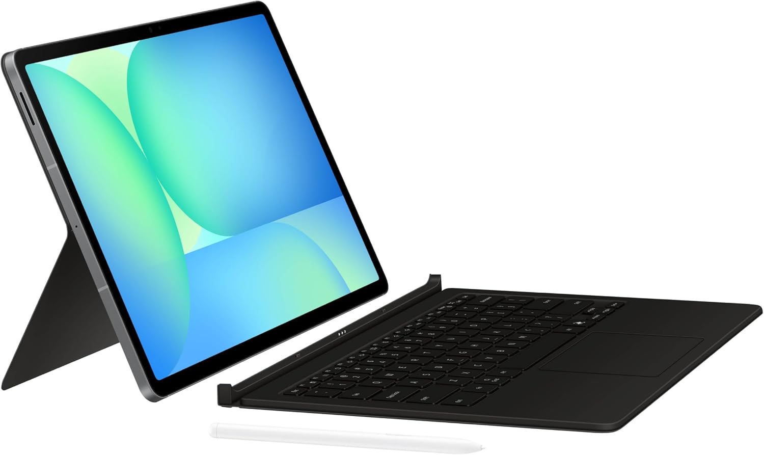 Samsung Galaxy Tab S10 FE+ Book Cover Keyboard - AI Key for Galaxy Tab S10 FE+, Detachable Platform, PC-Like Experience, Wireless Keyboard Sharing, Black